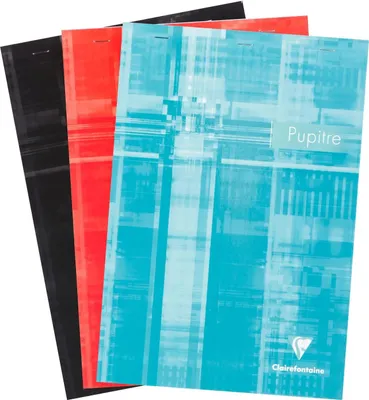 Produktbild von Clairefontaine 5x Notizblock DIN A4 Pupitre 80 Blatt 90g liniert Sortiert 6155C