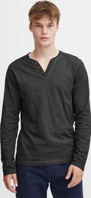Produktbild von SOLID SDTinox Herren Longsleeve Langarmshirt Shirt mit V-Ausschnitt 100% Baumwolle Regular fit