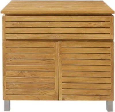 Produktbild von Teako Design Waschtisch Antonia | aus massivem Teakholz | 55 x 80 x 80 cm