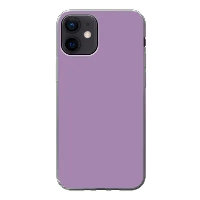 Produktbild von MuchoWow® Handyhülle Schutzhülle Hülle für iPhone 12 Innenbereich - Violett - Farben - Farbe - Einfarbig Silikon Softcase Handy Hülle - Schutzhülle