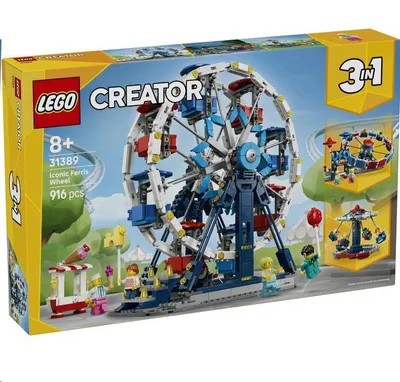 Obrázek produktu pro LEGO Creator Kultovní ruské kolo, Sada na stavění, 8 rok/roky, Plast, 916 kusů, 1,32 kg