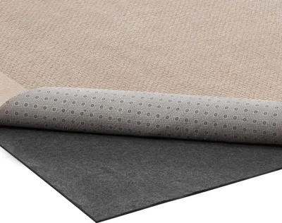 Image de Tapis antidérapant 3,05 x 4,27 m, tapis antidérapant pour moquette, tapis de sol avec double surface en feutre et revêtement antidérapant en caoutchouc, protection pour tous les types de sols, finitions, maintient les tapis en place