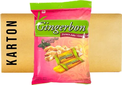 Produktbild von Agel Gingerbon Ingwer Pfefferminz Kaubonbon 20x125g
