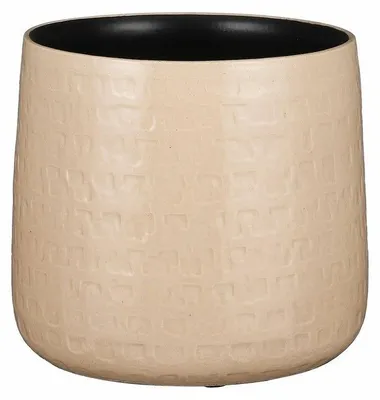 Produktbild von Mica Decorations Pflanzentopf - beige - Keramik - 19 x 17 cm