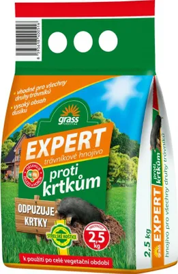 Obrázek produktu pro Hnojivo trávníkové - Expert proti krtkům 2,5 kg -