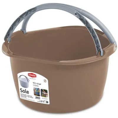 Produktbild von Stefanplast Tragekorb mit Henkel - Kunststoff - 16 l - Cappuccino