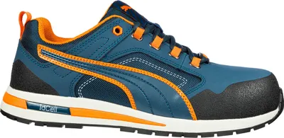 A single Puma safety shoe shown from the side against a white background.