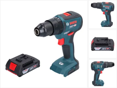 Image de Bosch GSB 18V-55 Professional Perceuse-visseuse à percussion sans fil 18 V 55 Nm Brushless + 1x batterie 2,0 Ah - sans chargeur
