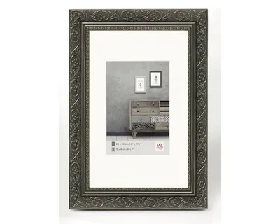 Produktbild von Walther Design CR030D, Einzelbilderrahmen, Holz, Anthrazit, 13 x 18 cm, Rechteckig, Barock