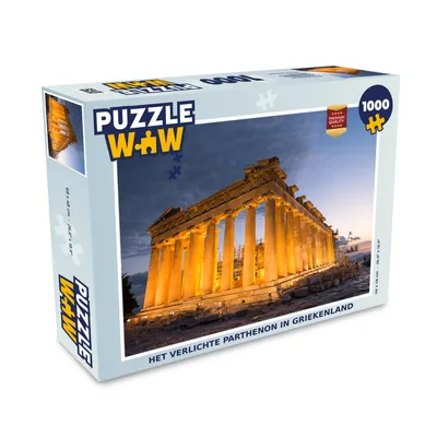 Obrázok produktu pre MuchoWow® Puzzle 1000 ks Osvetlený Parthenón v Grécku