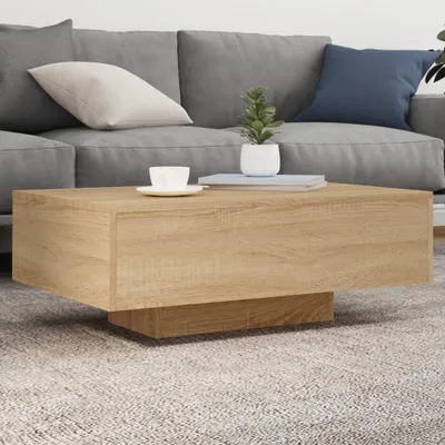 Obrázek produktu pro Konferenční stolek s LED světly Sonoma dub 85x55x31 cm