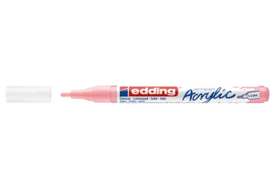 Produktbild von Edding 5300 Acrylmarker Fein, Pink, Pink, Weiß, Fein, 1 mm, 2 mm, Tinte auf Wasserbasis