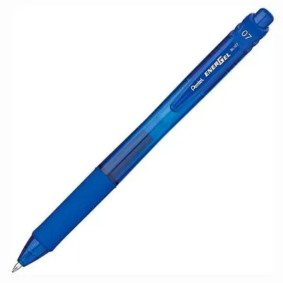 Produktbild von Pentel Energel X, Ausziehbarer Gelschreiber, Blau, Blau, Durchscheinend, Kunststoff, Gummi, Gummi, Beidhändig