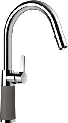 Produktbild von SCHOCK Armatur SC-520 in SILVERSTONE mit Zugauslauf / CRISTADUR®