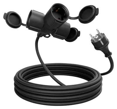 Produktbild von ABSINA Verlängerungskabel 151233, 3-Fach, 5 m
