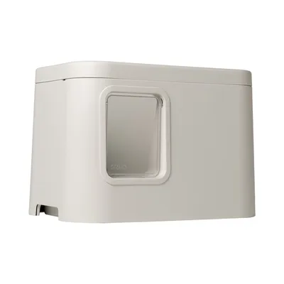 Produktbild von GIZMO Katzentoilette Deluxe, Katzenklo für Holzpaletten, Design Katzenklo - Weiß