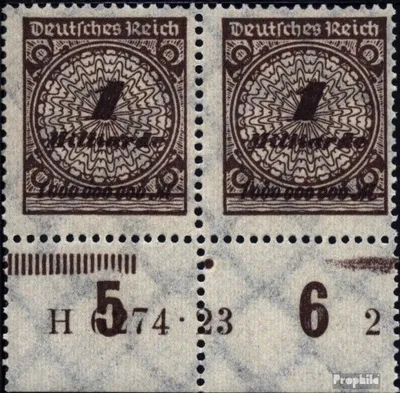 Produktbild von Briefmarken Deutsches Reich 1923 Mi 325A P a HAN postfrisch Hochinflation/Rosettenmuster