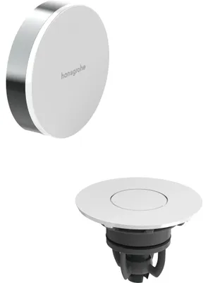 Obrázek produktu pro hansgrohe hotová sada odtokové a přepadové armatury, Flexaplus, chromová bílá lesklá, 1 ks.