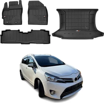 Produktbild von OMAC Fußmatten & Kofferraumwanne Set für Toyota Verso 2009-2018 Gummi Schwarz 4x