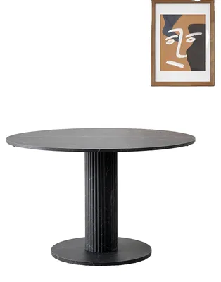 Obrázek produktu pro Jídelní stůl, moderní design, pro 4–6 osob, černý