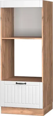 Produktbild von Mikrowellenschrank Vicco Fame-Line Weiß Landhaus 60 cm, Model 57195