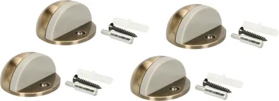 Obrázok produktu pre KOTARBAU® Sada 4 podlahových zarážok na obmedzenie pohybu dverí 45x25 mm Patina