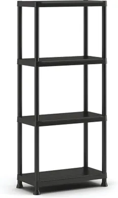 Obrázek produktu pro Plastový regál se 4 policemi, 60 x 30 x 135 cm