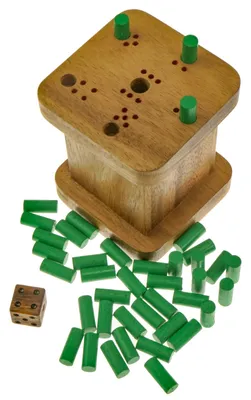 Produktbild von 6 raus - für 2 bis 6 Spieler - Würfelspiel mit 40 Spielsteckern
