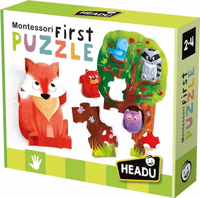 Produktbild von Headu Montessori Erstes Puzzle der Wald