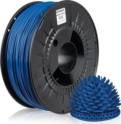 Produktbild von MIDORI® 3D Drucker 1,75mm PETG Filament 1kg Spule Rolle Premium Signalblau RAL5005