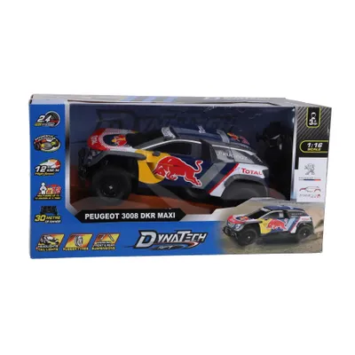 Obrázok produktu pre Auto na diaľkové ovládanie Peugeot 2.4G 3008 DKR MAXI s oficiálnou licenciou, diaľkové ovládanie 2,4 GHz, pre deti od 6 rokov, mierka 1:16