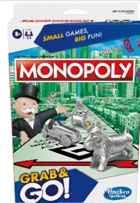 Produktbild von Hasbro Monopoly Reisespiel - Belgische Edition - kompaktes Brettspiel