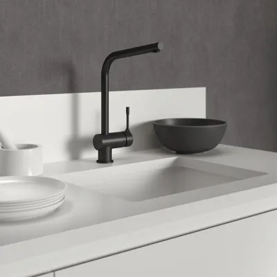 Zdjęcie produktu dla Ideal Standard Ceralook - Bateria zlewozmywakowa, czarna BC174XG