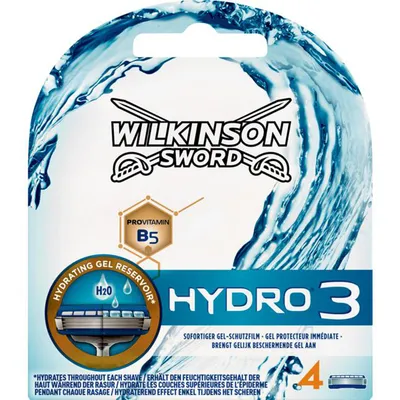 Obrázek produktu pro Čepele Wilkinson Hydro3 4 kusy v balení pro muže