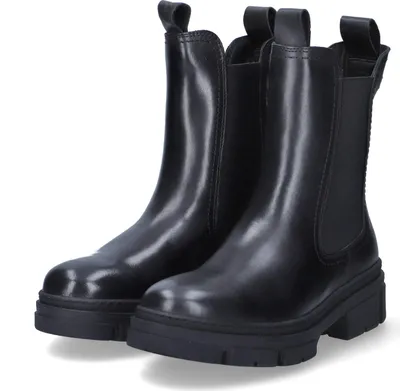 Produktbild von Tamaris Chelsea Boots Damen Leder & Textil Schwarz Größe: 36