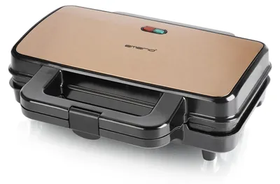 Produktbild von Emerio XXL Sandwichmaker | Kupfer Edition | für 2 Sandwiches in Muschelform | Käse läuft nicht aus & super leicht zu reinigen| PFAS-frei durch ILAG Antihaftbeschichtung | 900 W | ST-130328.2