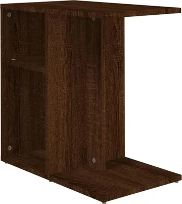 Obrázok produktu pre vidaXL Bočný stolík Brown Oak Optics 50x30x50 cm Materiál dreva