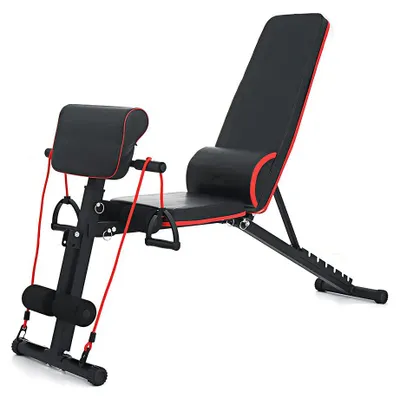 Productafbeelding van Verstelbare Gewichtbank voor Thuis Fitness met Zeven Standen en Comfortabele Vulling