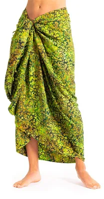 Produktbild von PANASIAM Sarong B206 green flower, L