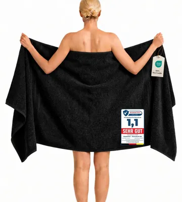 Productafbeelding van Komfortec badhanddoek, 100x200 cm, gemaakt van 100% katoen