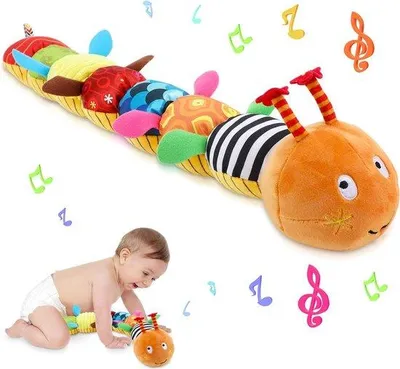 Produktbild von Weiches Plüschspielzeug mit Rassel für Babys