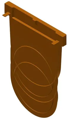 Immagine prodotto di Parete frontale AET, Maxi150, terminale per canale di drenaggio, DN150, marrone, 1 pz.