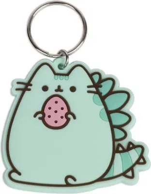 Produktbild von Pushennosaurus Pusheen Pyramide mint Gummi Schlüsselanhänger