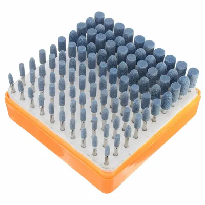 Produktbild von 100-tlg Schleifstifte Min Schleifstein Stein Schaft Ø3MM für Dremel Bohrmaschine