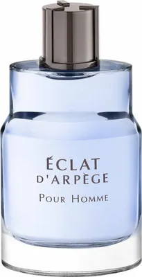 A close-up studio shot of a bottle of Lanvin Éclat d'Arpège Pour Homme Eau de Toilette.