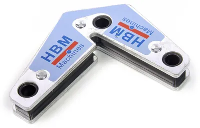Immagine prodotto di Magnete di saldatura doppio per lavori a 15°, 60°, 90°, 120° gradi, 40 kg 85 x 95 x 10 mm, squadra magnetica