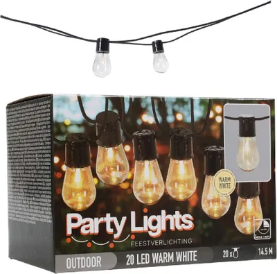 Immagine prodotto di Ghirlanda luminosa da giardino, 20 lampadine grandi, 5 metri