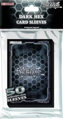Produktbild von Yu-Gi-Oh! Hüllen - Dark Hex Black + Silver - 50 Hüllen