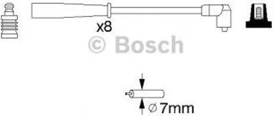 Produktbild von Bosch Zündleitungssatz  0 986 356 707