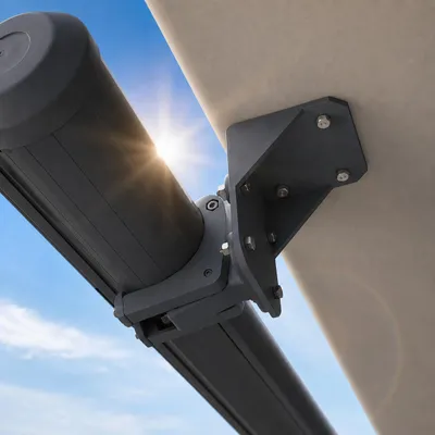 Produktbild von Eclipse Adapter zur Deckenhalterung für Vollkassettenmarkisen Grau, KI-generiertes Bild